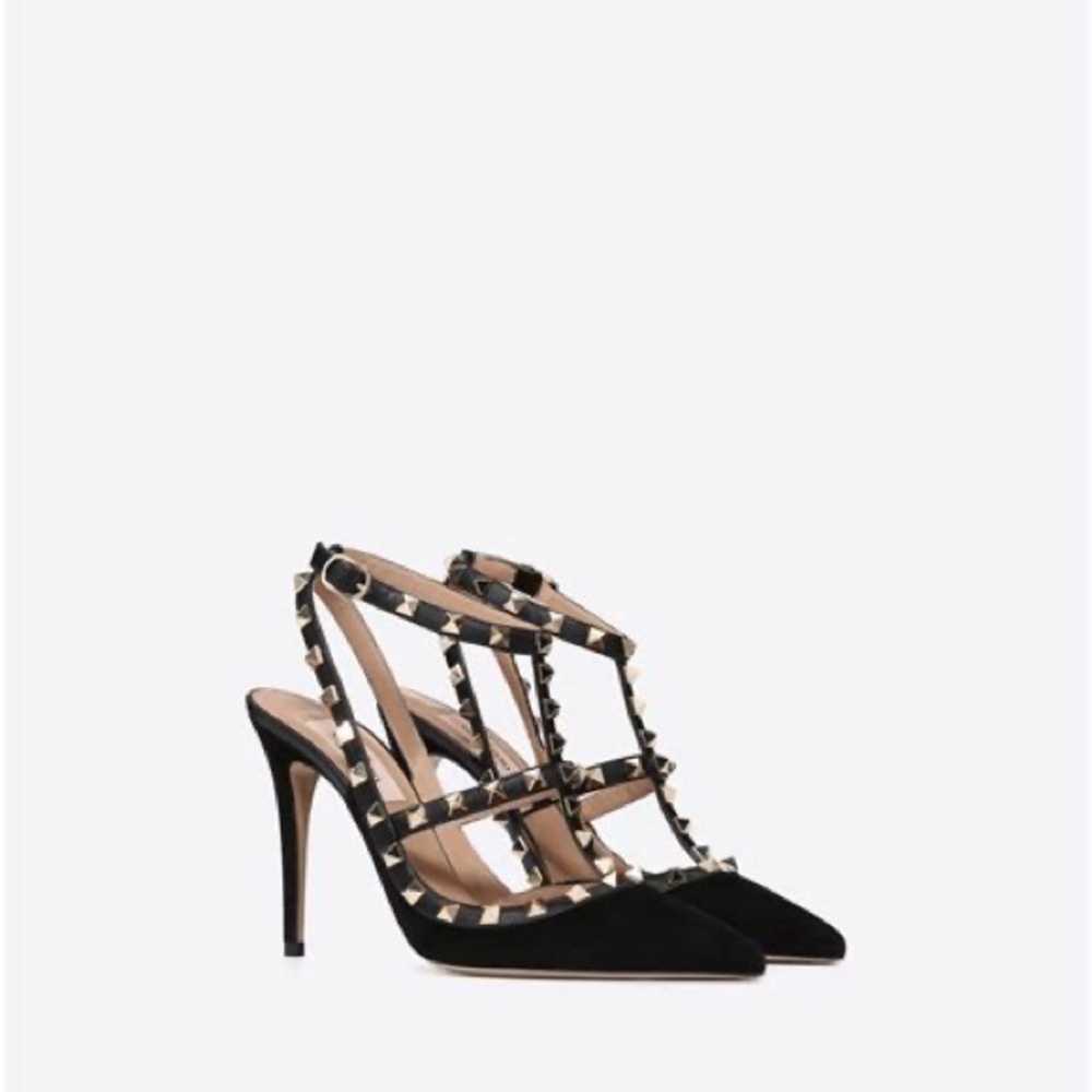 Valentino Rockstud Black Suede Heels EU 40 (US 10) – RARE & Retired fabrication